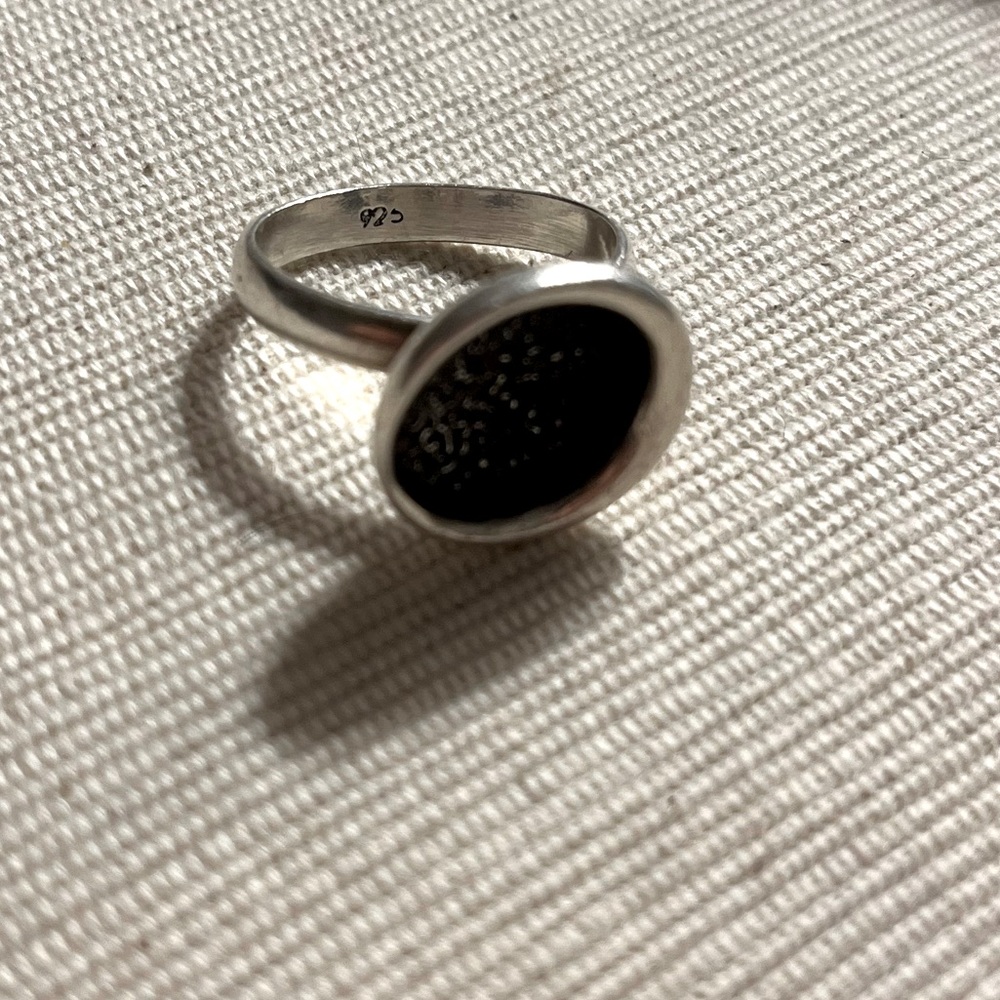 Sterling Silver Moon Ring